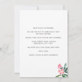 水の色サボテン引っ越しました新しいホームムービング 案内状 (裏面)