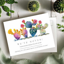 水の色サボテン新しいホーム移動アナウンス