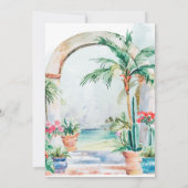 水の色サユリタメキシ結婚コの 招待状 (裏面)