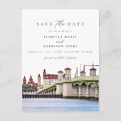 水の色サンオーガスティンフロリダスカイラインビーチ ポストカード (正面)