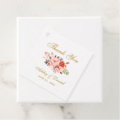 水の色サンゴフローラ金ゴールド結婚の感謝 フェイバータグ (インサイチュ)