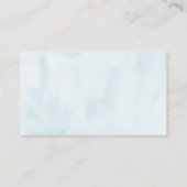 水の色サンゴ赤ちゃんシャワーブックリクエスト エンクロージャーカード (裏面)