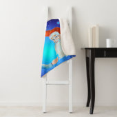 水の色サンタクロースお洒落メリークリスマス シェルパブランケット (インサイチュ)