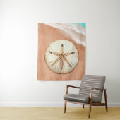 水の色サンドドルオンビーチ タペストリー (インサイチュ)