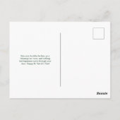 水の色サンパトリックの日シャムロック ポストカード (裏面)