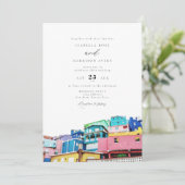 水の色サンファンプエルトリコ建物結婚ズ 招待状 (スタンド正面)