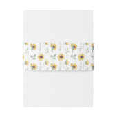 水の色サンフローリ開花結婚フローラ 招待状ベリーバンド (裏面例)