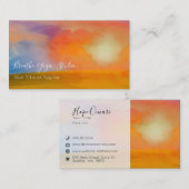 水の色サンライズオーバーゴールデンフィールド 名刺 (正面/裏面)