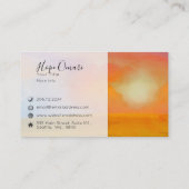 水の色サンライズオーバーゴールデンフィールド 名刺 (裏面)