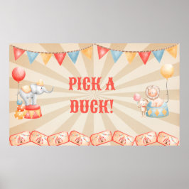 水の色サーカスアニマルバースデーパーティーステーション ポスター