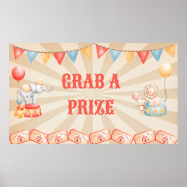 水の色サーカスアニマルバースデーパーティーステーション ポスター