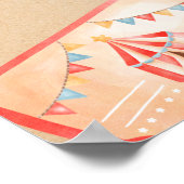 水の色サーカスアニマルバースデーパーティーステーション ポスター (角)