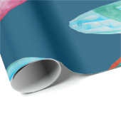 水の色サーフボードパターン ラッピングペーパー (ロールコーナー)