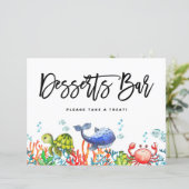 水の色ザシーデザートバー標識 (スタンド正面)