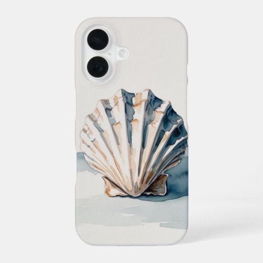 水の色シェルiPhone / iPadケース iPhone 16ケース (裏面)