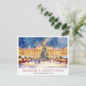 水の色シェーンブルンパレスアットクリスマスウィーン シーズンポストカード (スタンド正面)