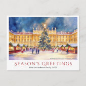 水の色シェーンブルンパレスアットクリスマスウィーン シーズンポストカード (正面)