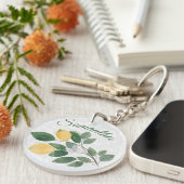 水の色シチリアレモン名 キーホルダー (正面右)