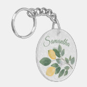 水の色シチリアレモン名 キーホルダー (正面左)