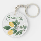 水の色シチリアレモン名 キーホルダー (裏面)