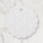 水の色シチリアレモ結婚ンス フェイバータグ (裏面)