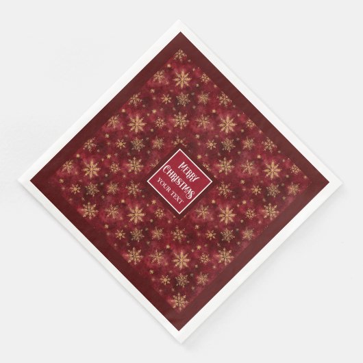 水の色シックスタイリッシュバーガンディーレッドパーティーナプキンス (コーナー)