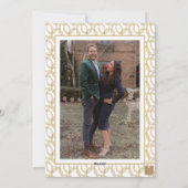 水の色シャンパンバーカート新年の写真 シーズンカード (裏面)