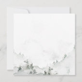 水の色シンプルの森結婚の 招待状 (裏面)