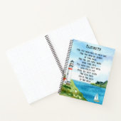 水の色シーアイリッシュ賛美の詩のギフト遠くに行く ノートブック (内部)