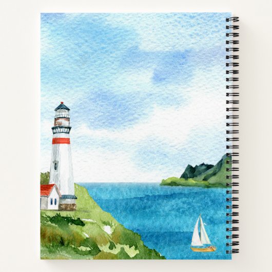 水の色シーアイリッシュ賛美の詩のギフト遠くに行く ノートブック (裏面)