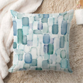 水の色シーガラス クッション (ブランケット)