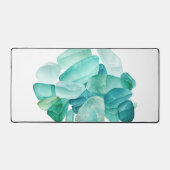 水の色シーガラス デスクマット (正面)