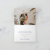 水の色シーシェルコーラルサマー結婚ズ サンキューカード (内部)