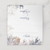 水の色シーシェルズコ結婚ラル プレイスカード (外部開封)