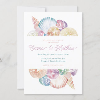 水の色シーシェ結婚ルの詳細バック， Qr & 招待状