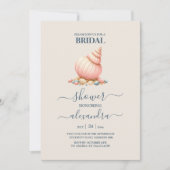水の色シーズヘルズエレガントミニマルブライダル翔 招待状 (正面)