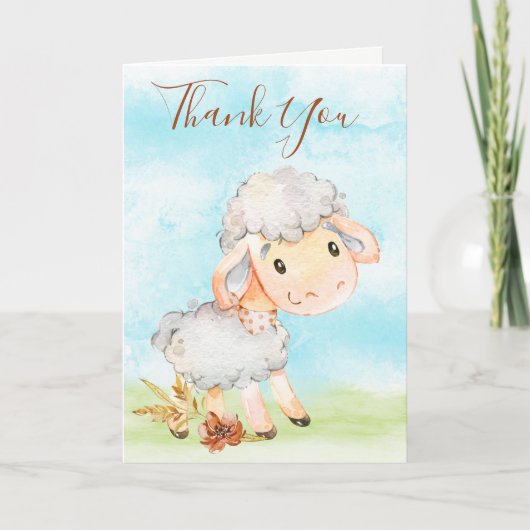 水の色シープファーム カード (正面)