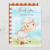 水の色シープファーム サンキューカード (正面/裏面)