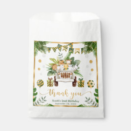 水の色ジャングルサファリアニマルズ誕生日 フェイバーバッグ