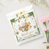 水の色ジャングルサファリアニマルズ誕生日 フェイバーバッグ (封をした状態)