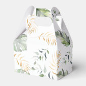 水の色ジャングルサファリガールベビーシャワー フェイバーボックス (裏面サイド)