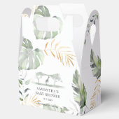 水の色ジャングルサファリガールベビーシャワー フェイバーボックス (オープン)