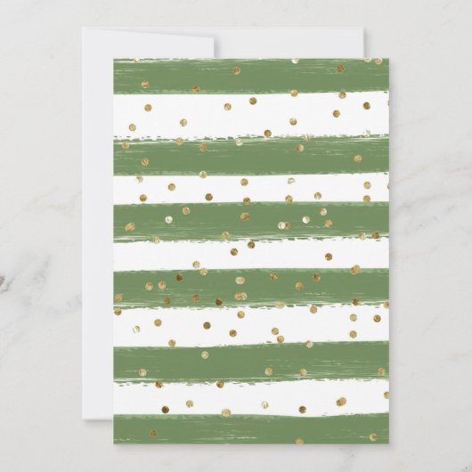 水の色ジャングルタイガーベビーシャワー 招待状 (裏面)