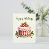 水の色ジンジャーブレッドケーキ追加文字 シーズンポストカード (スタンド正面)