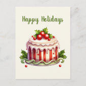 水の色ジンジャーブレッドケーキ追加文字 シーズンポストカード (正面)