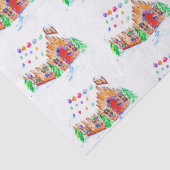 水の色ジンジャーブレッドハウスキュートメリークリスマス 薄葉紙 (詳細)