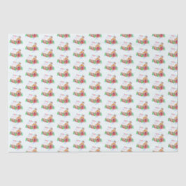 水の色ジンジャーブレッドハウスキュートメリークリスマス 薄葉紙