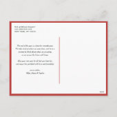 水の色ジンジャーブレッドハウスフォトクリスマス シーズンポストカード (裏面)