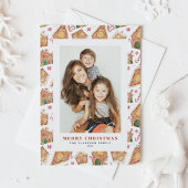 水の色ジンジャーブレッドハウス写真クリスマス シーズンポストカード