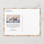 水の色ジンジャーブレッドハウス写真クリスマス シーズンポストカード (裏面)